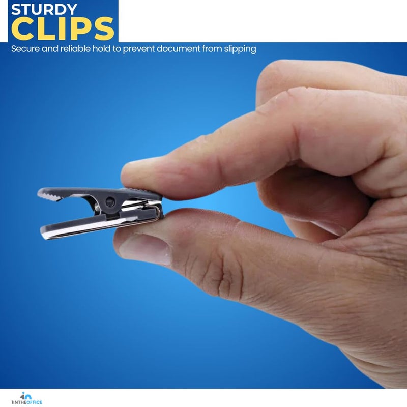1إن ذا أوفيس 1InTheOffice Clip Clips باللون الأسود، 12 قطعة (أسود) - Image 4